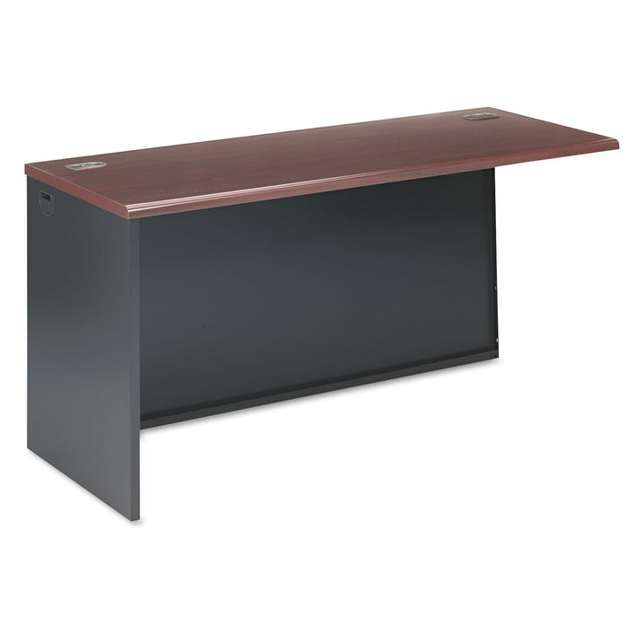 38000 Series Return Shell, Left, 60w x 24d x 29-1/2h, Mahogany/Charcoal
