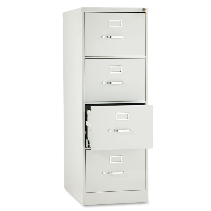 510 Series Four-Drawer Full-Suspension File, Legal, 18.25w x 25d x 52h, Light Gray