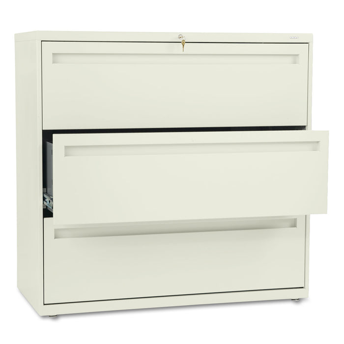 700 Series Three-Drawer Lateral File, 42w x 18d x 39.13h, Putty