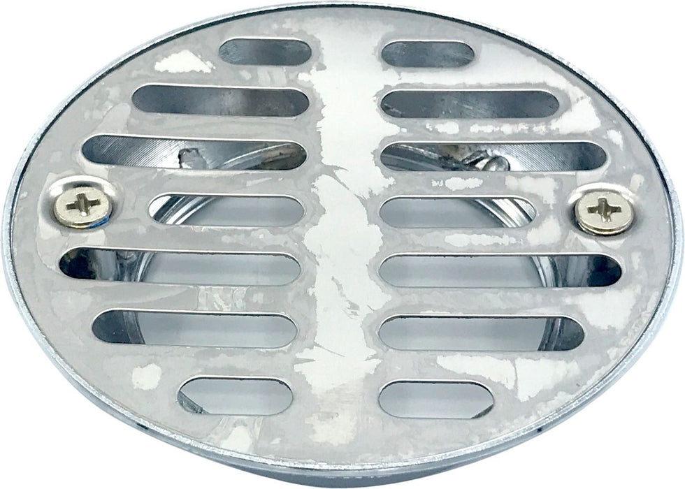 2" Chrome-Plated Die-Cast Shower Stall Strainer