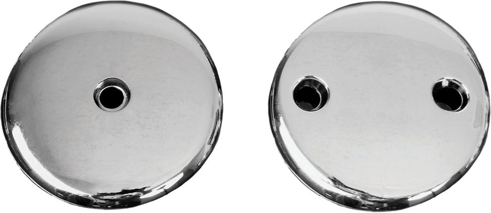 Chrome-Plated Waste & Overflow Plate - 1 Hole