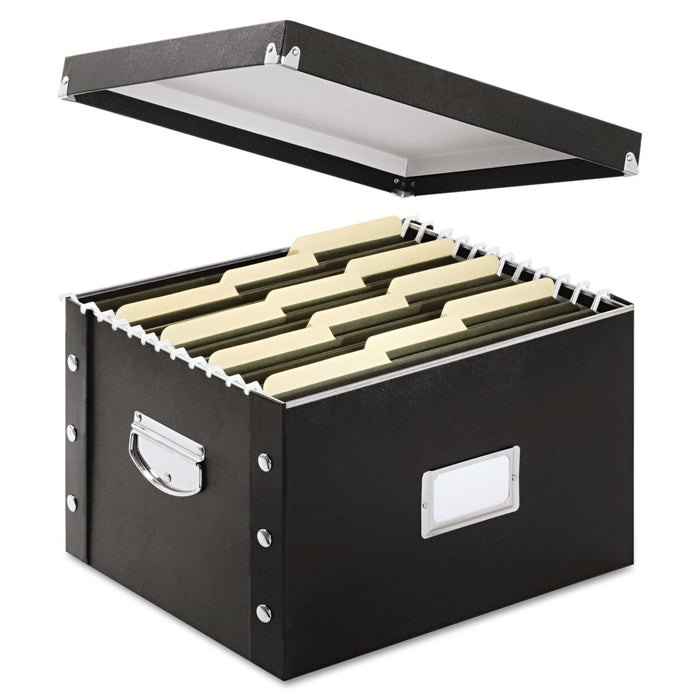 File Box, Letter/Legal Files, 16.25" x 9.75" x 13.25", Black