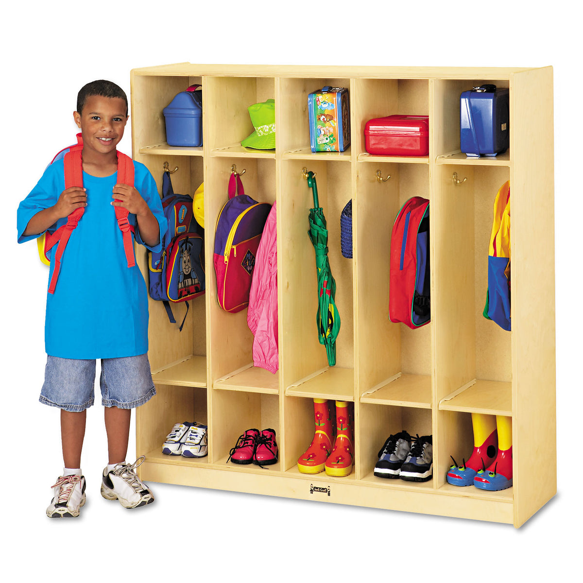 Coat Locker, 48w x 15d x 50-1/2h, White — One Source Supply