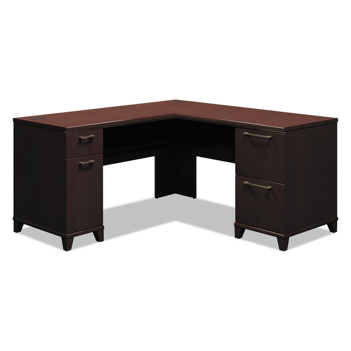 Enterprise Collection L-Desk Surface Only, 60w x 60d x 29.75h, Mocha Cherry, Box 2 of 2