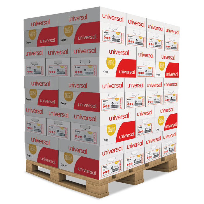 Copy Paper, 92 Bright, 20lb, 8.5 x 11, White, 500 Sheets/Ream, 10 Reams/Carton, 40 Cartons/Pallet
