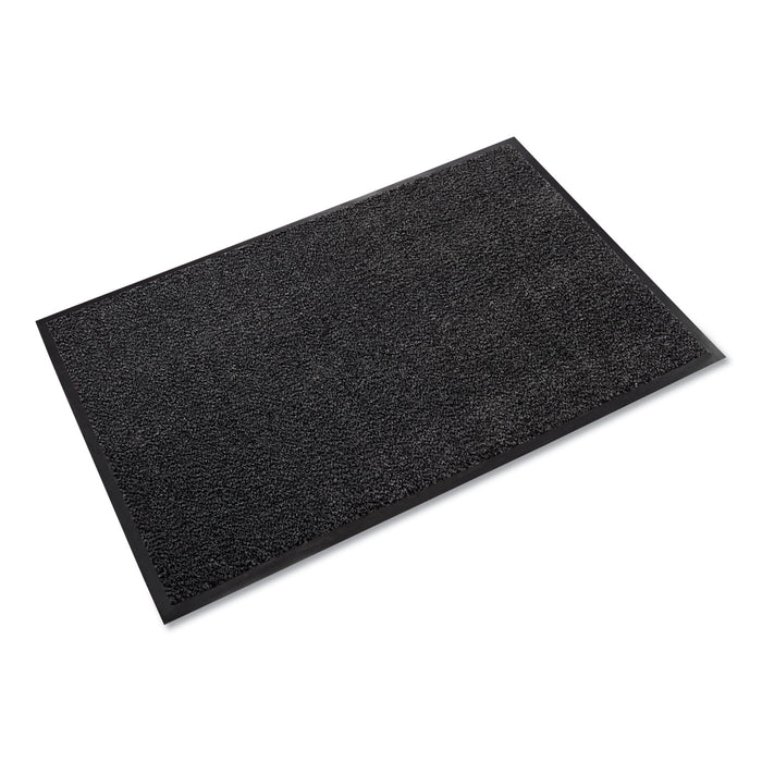 Dust-Star Microfiber Wiper Mat, 36 x 60, Charcoal