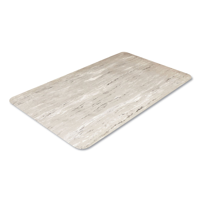 Cushion-Step Surface Mat, 36 x 72, Marbleized Rubber, Black