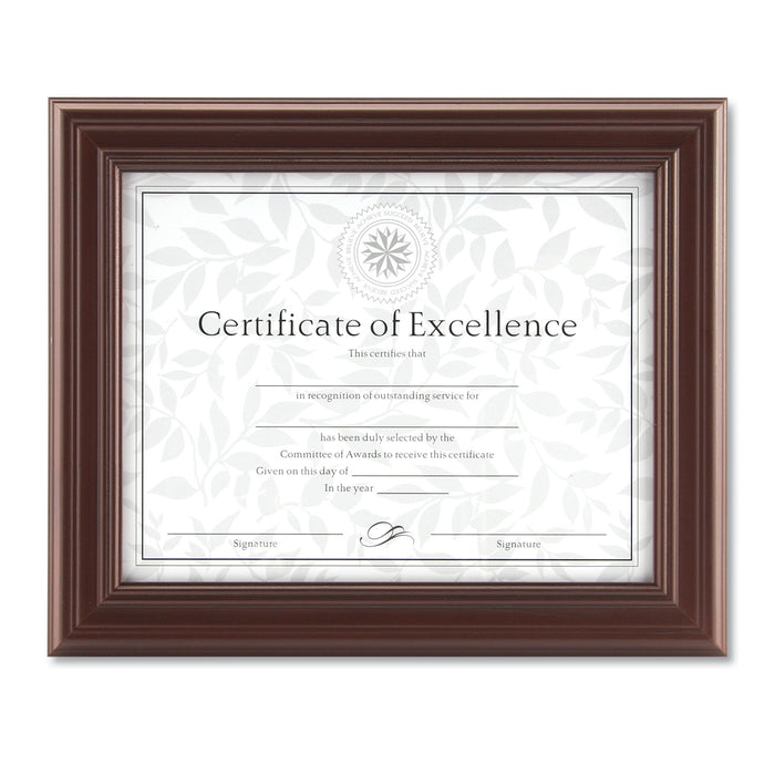 Dimensional Solid Wood Frame, 8 1/2 x 11, Rosewood Frame