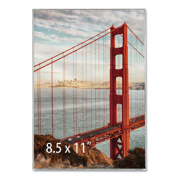 Clear Box Frame, Plastic, 8 1/2 x 11 Insert, Clear