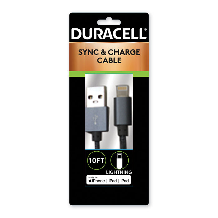 Hi-Performance Sync And Charge Cable for iPhone, Micro USB, 10 ft