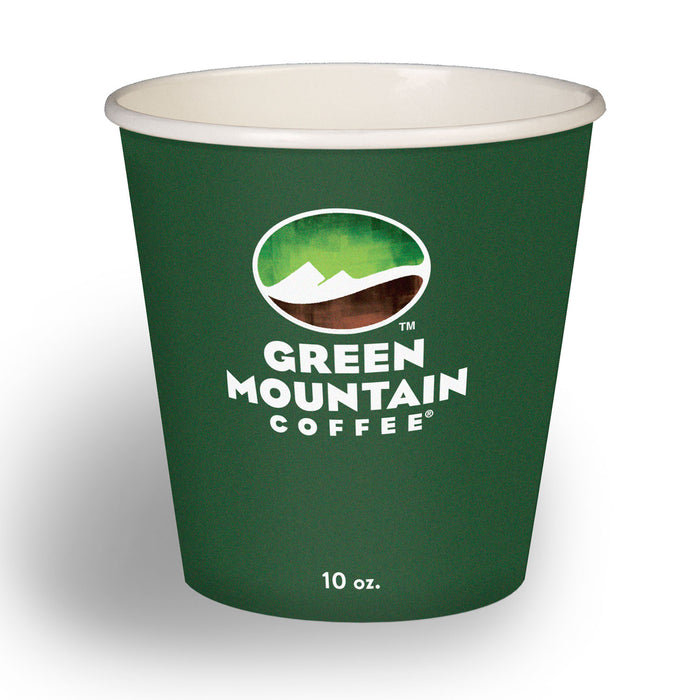 Eco-Friendly Paper Hot Cups, 10oz, Green Mountain Design, Multi, 50/Pack