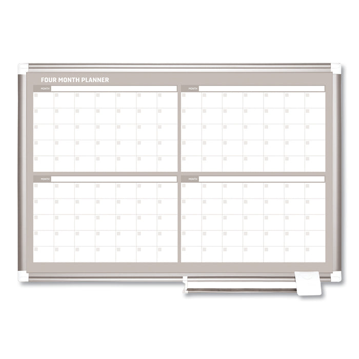 4 Month Planner, 36x24, Aluminum Frame
