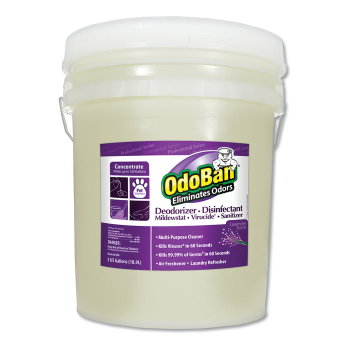 Concentrated Odor Eliminator and Disinfectant, Lavender Scent, 5 gal Pail