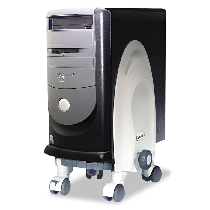 Deluxe Mobile CPU Stand, 12w x 12d x 18h, Gray