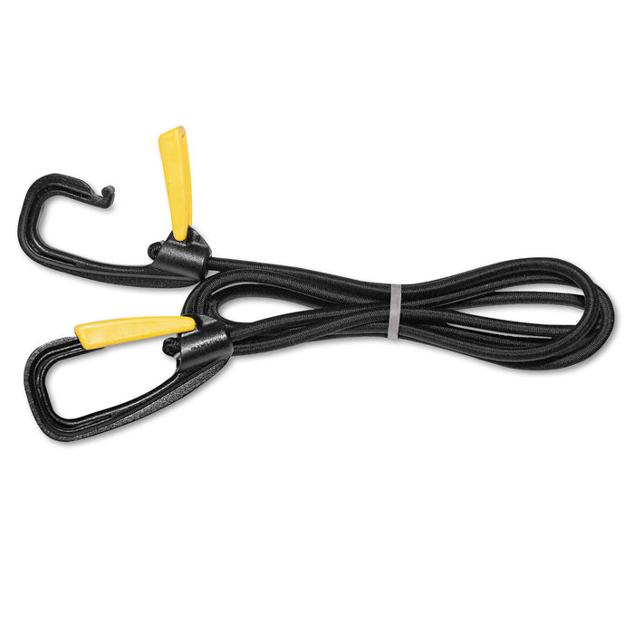 Bungee Cord w/Locking Clasp, Black, 72"