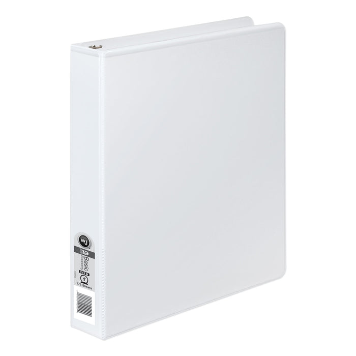 368 Basic Round Ring Binder, 3 Rings, 1" Capacity, 11 x 8.5, White