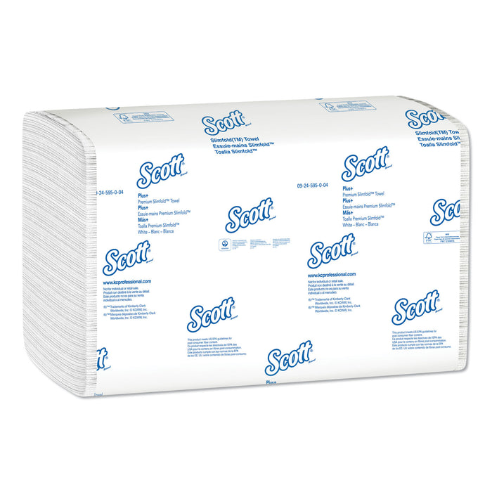 Control Slimfold Towels, 7 1/2 x 11 3/5, White, 90/Pack, 24 Packs/Carton