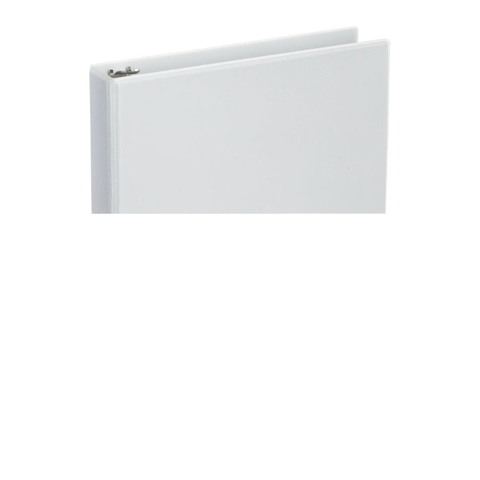Deluxe Round Ring View Binder, 3 Rings, 1.5" Capacity, 11 x 8.5, White