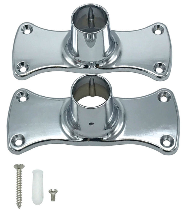 Jumbo Shower Bar Flange (Pair)