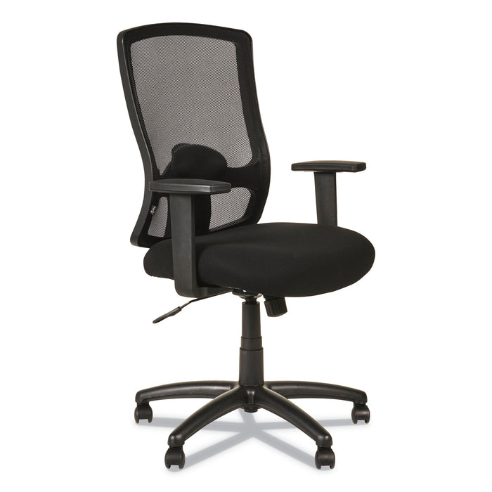 Alera Etros Series High-Back Swivel/Tilt Chair, Supports up to 275 lbs, Black Seat/Black Back, Black Base