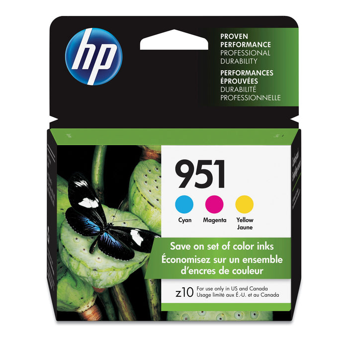 HP 951, (CR314FN) 3-pack Cyan/Magenta/Yellow Original Ink Cartridges