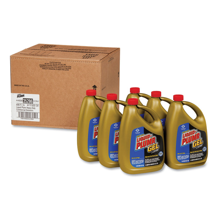 Heavy-Duty Clog Remover, Gel, 80oz Bottle, 6/Carton