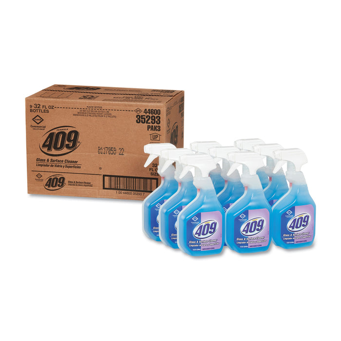Glass & Surface Cleaner, Spray, 32 oz, 9/Carton
