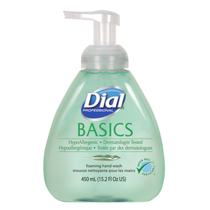 Basics Foaming Hand Soap, Original, Honeysuckle, 15.2 oz Pump Bottle, 4/Carton