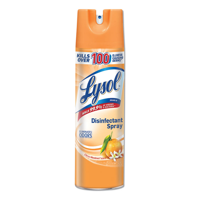 Disinfectant Spray, Citrus Meadows, 19 oz Aerosol