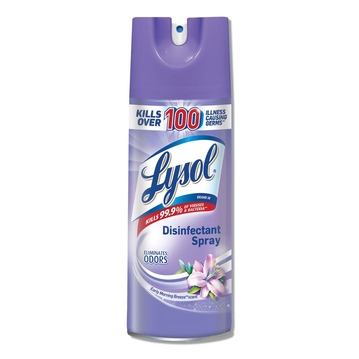 Disinfectant Spray, Early Morning Breeze, 12.5 oz, Aerosol