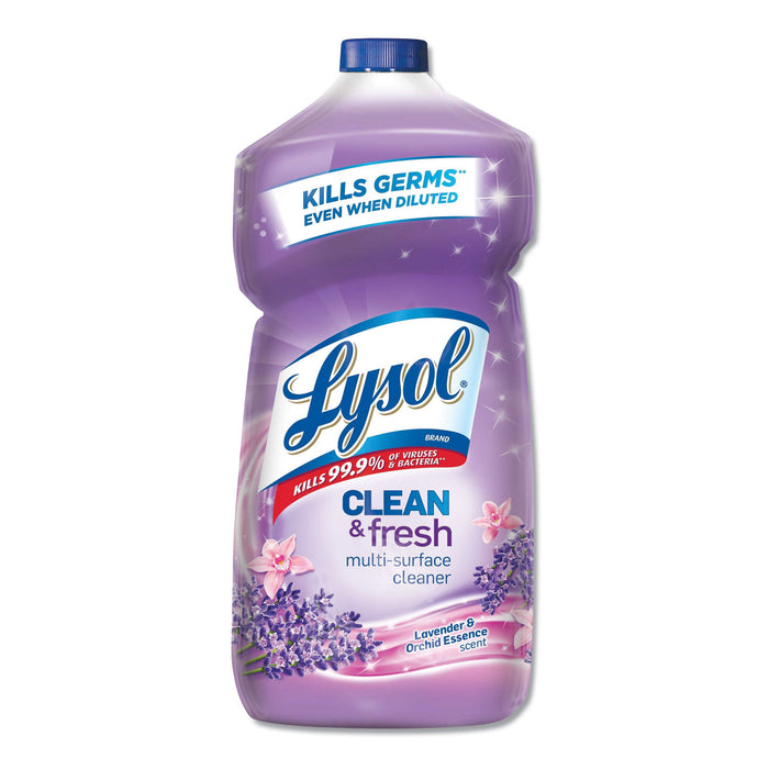 Clean and Fresh Multi-Surface Cleaner, Lavender and Orchid Essence, 40 oz Bottle, 9/Carton