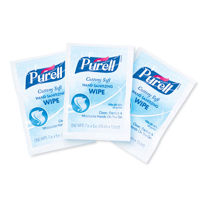 Cottony Soft Individually Wrapped Hand Sanitizing Wipes, 5 x 7, 480 Sheets/CT