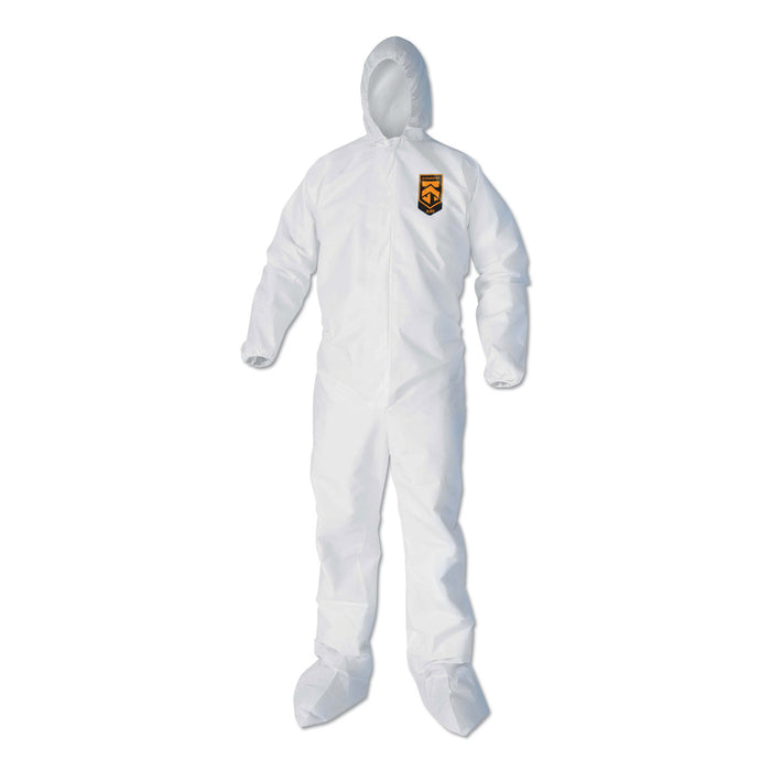 A40 Elastic-Cuff, Ankle, Hood & Boot Coveralls, White, 2X-Large, 25/Carton