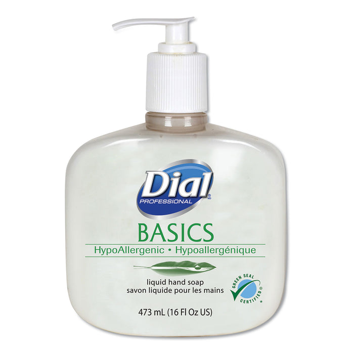 Basics Liquid Hand Soap, Fresh Floral, 16 oz Pump Bottle