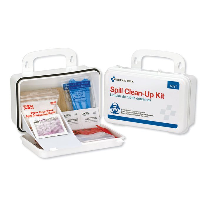 BBP Spill Cleanup Kit, 7 1/2 x 4 1/2 x 2 3/4, White