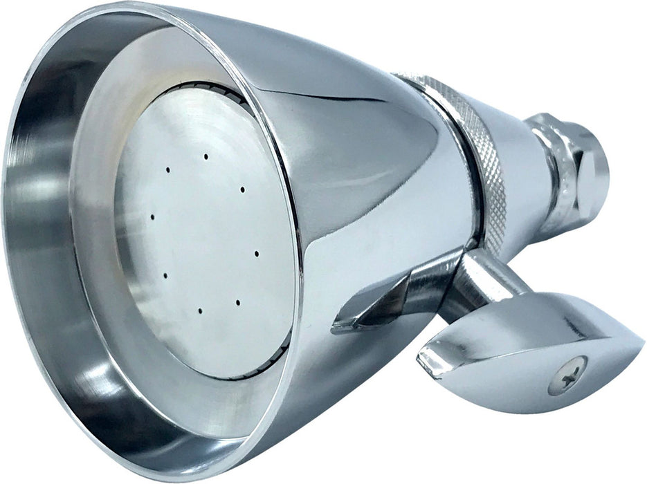 3" Chrome-Plated Solid Brass Deluxe Shower Head - 2.5 GPM