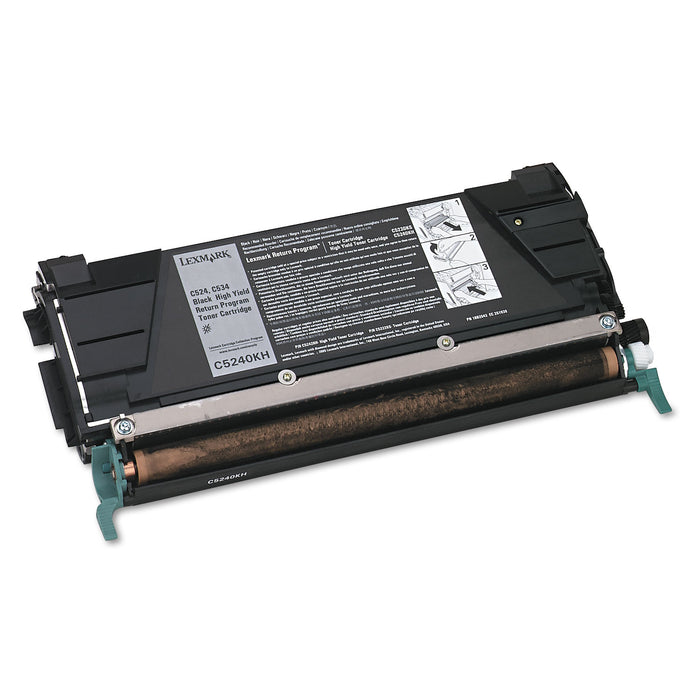C5240KH (C524/C534) Return Program High-Yield Toner, 8000 Page-Yield, Black