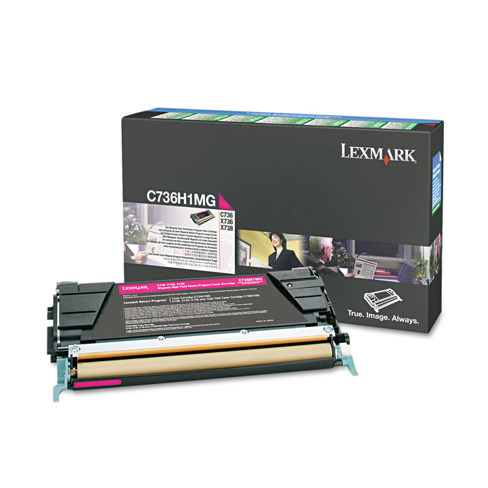 C736H1MG (C736) Return Program High-Yield Toner, 10000 Page-Yield, Magenta