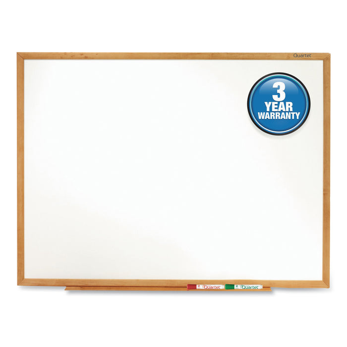 Classic Series Total Erase Dry Erase Board, 36 x 24, Oak Finish Frame