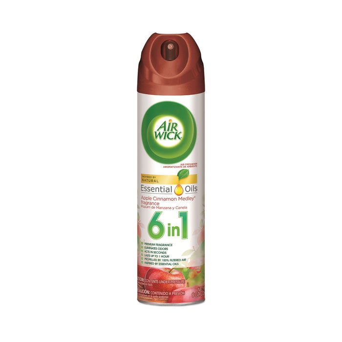 Aerosol Air Freshener, 8 oz Can, Apple Cinnamon Medley, 12/Carton