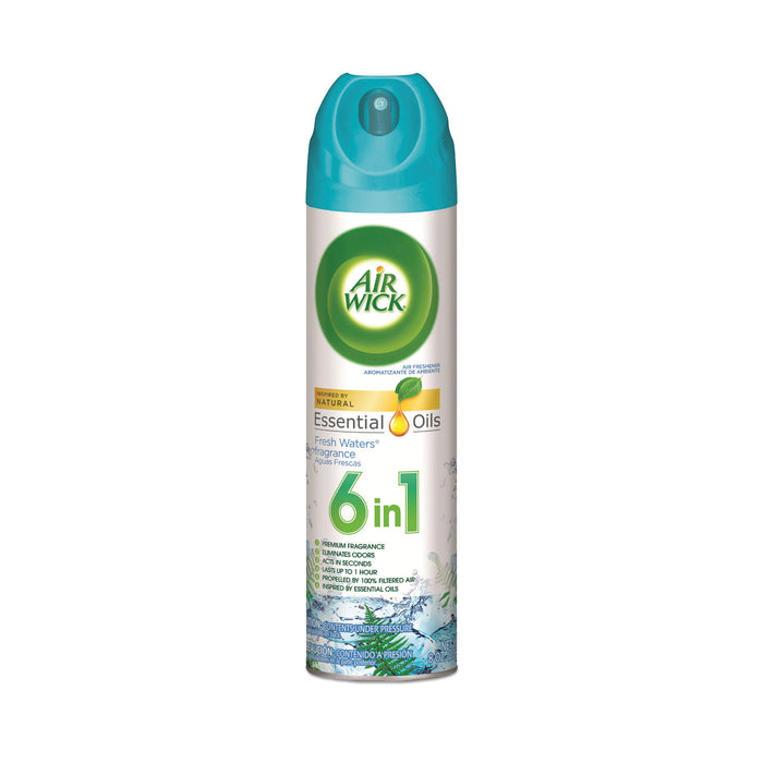 Aerosol Air Freshener, Fresh Waters, 8 oz Aerosol, 12/Carton
