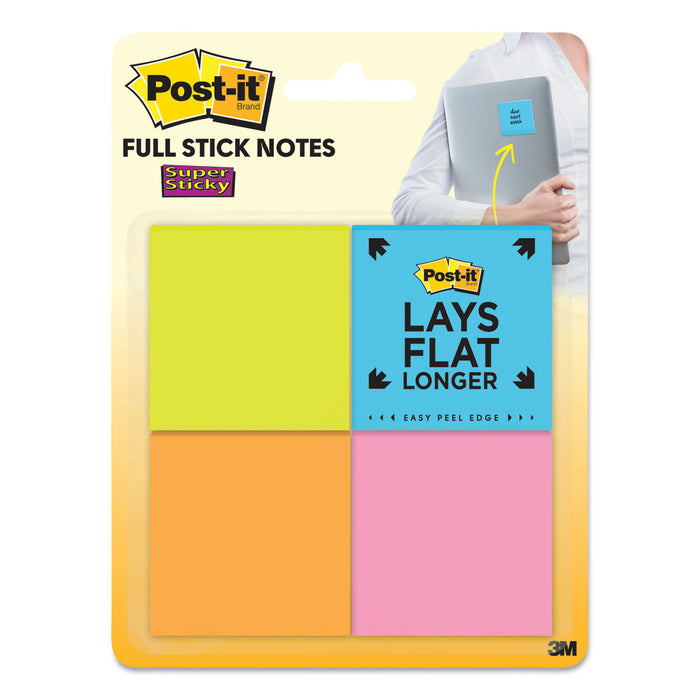 Full Adhesive Notes, 2 x 2, Assorted Rio de Janeiro Colors, 25-Sheet, 8/Pack