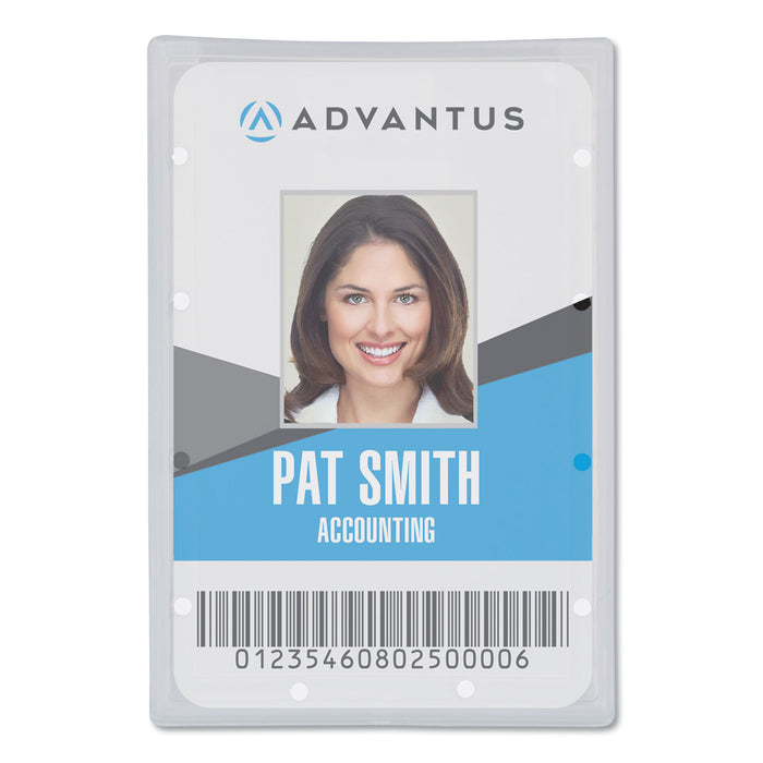 Clear ID Card Holder, Vertical, 2 5/16" x 3 11/16", 25/PK