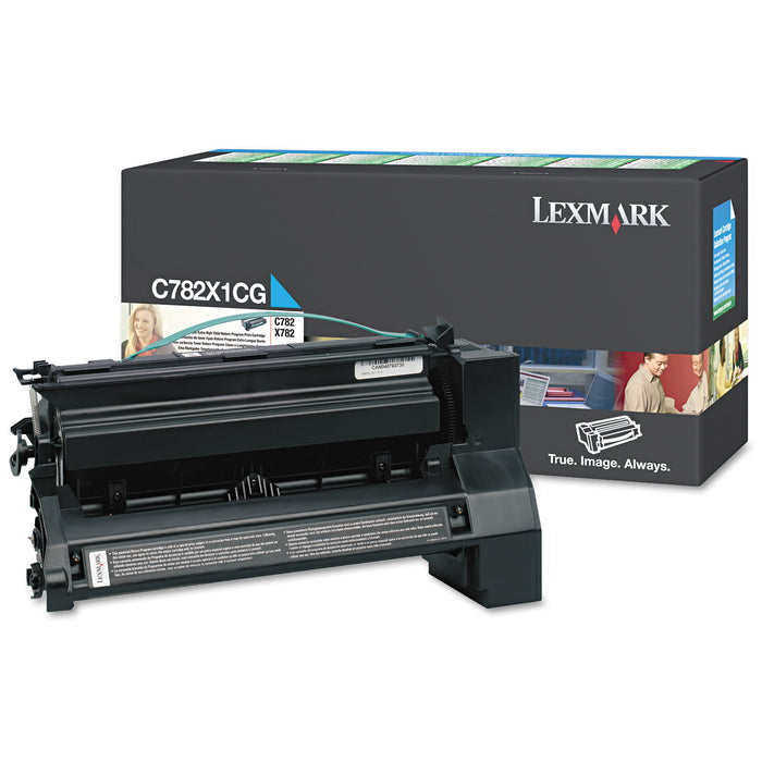 C782X1CG Extra High-Yield Toner, 15000 Page-Yield, Cyan