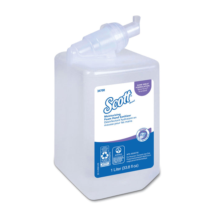 Control Super Moisturizing Foam Hand Sanitizer, 1,000 mL, Clear, 6/Carton