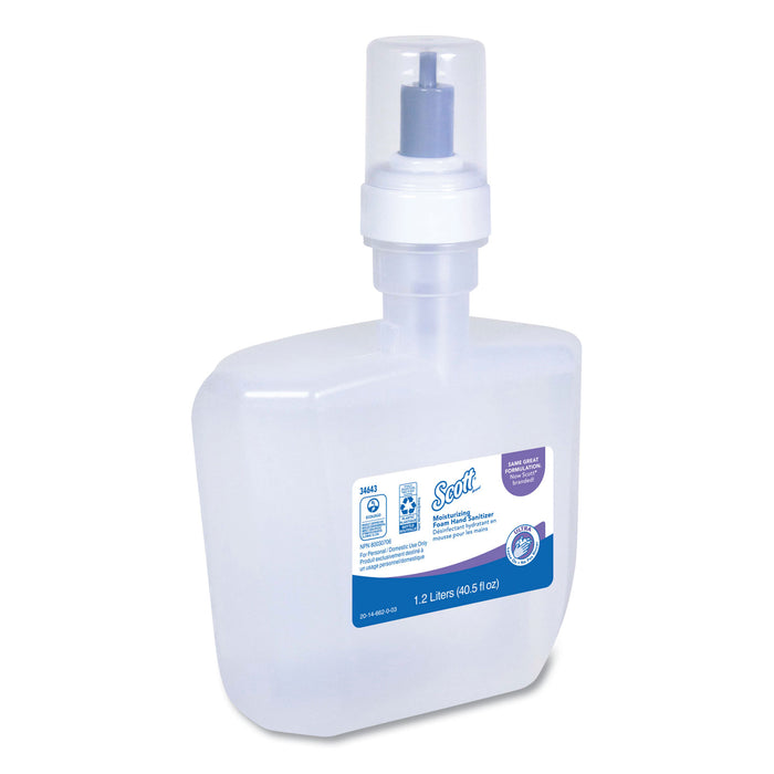 Control Super Moisturizing Foam Hand Sanitizer, 1,200 mL, Clear, 2/Carton