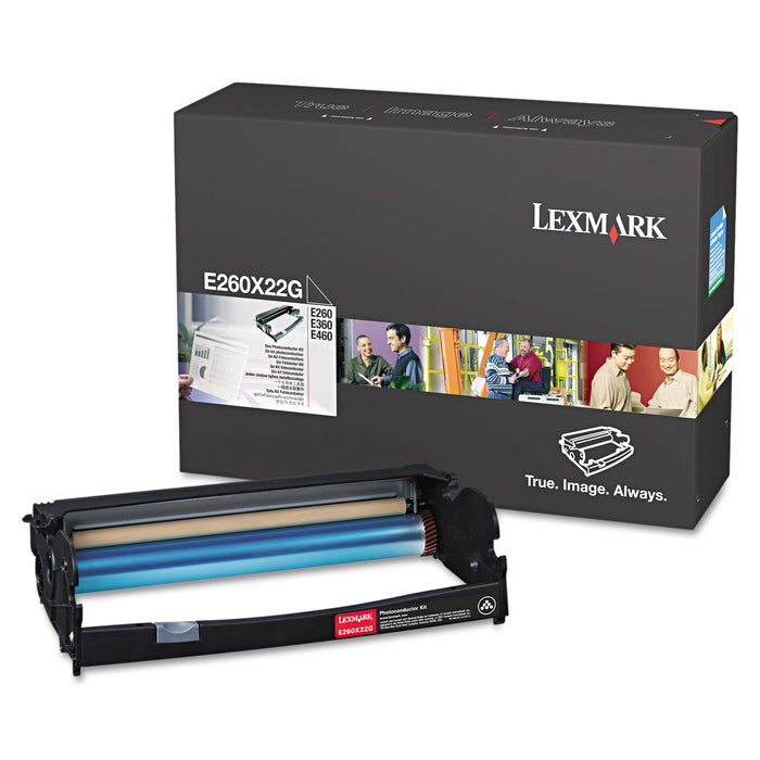 E260X22G Photoconductor Unit, 30000 Page-Yield, Black