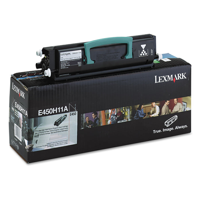 E450H11A Return Program Toner, 11000 Page-Yield, Black