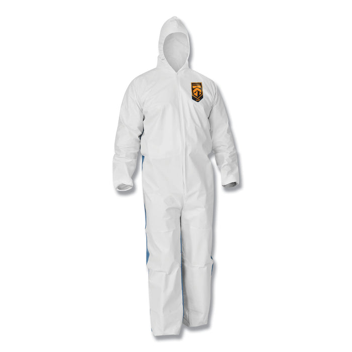 A35 Coveralls, Hooded, Large, White, 25/Carton