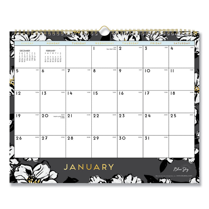 Baccara Dark Wall Calendar, 15 x 12, 2021